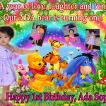 Ada (Jhe) 1st Birthday (Pooh and Friends)