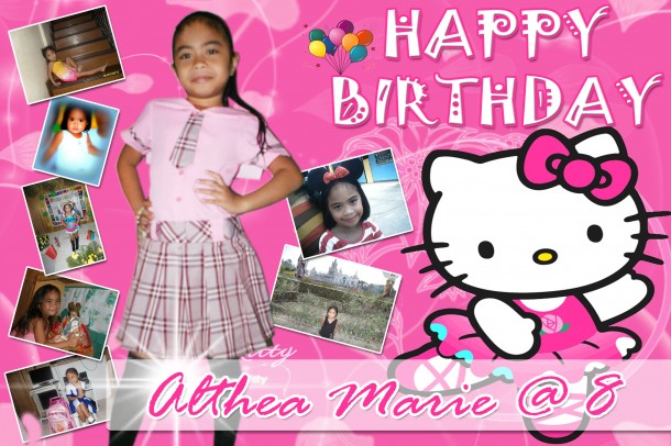 Althea Marie's 8th Birthday (Hello Kitty Tarp)