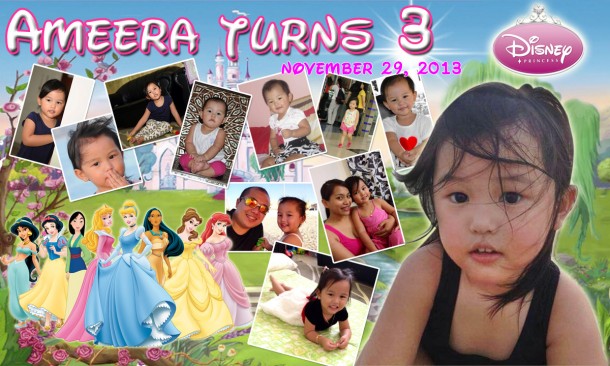 Ameera turns 3 (Disney Princess)
