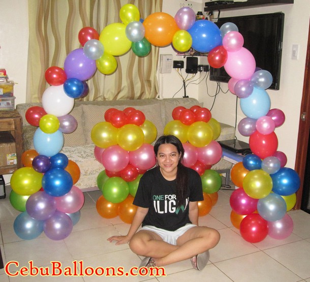 Balloon Arch and Stage Decoration (Candyland Theme)