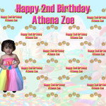 Athena Zoe's 2nd Birthday (Candyland Backdrop)