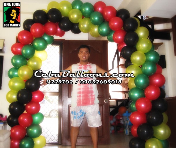 Balloon Arch (Rasta Theme)