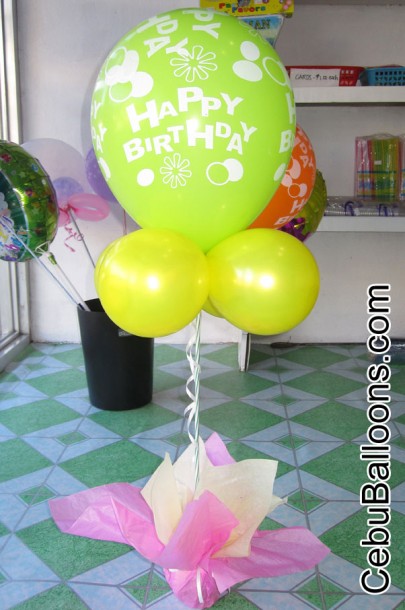 Balloon Centerpiece (Lime)