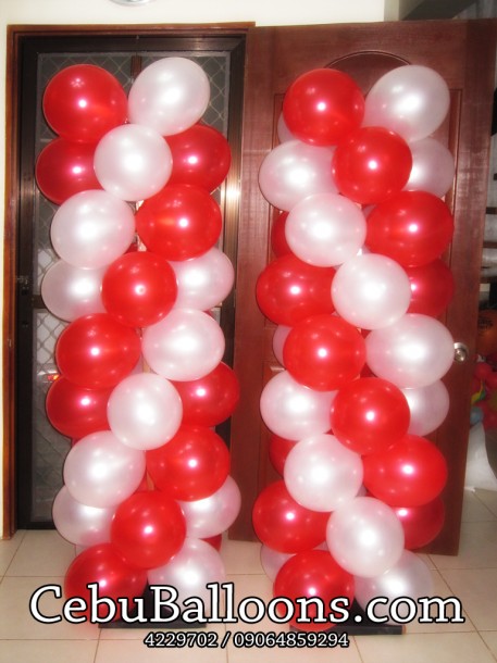Balloon Columns (Red & White)