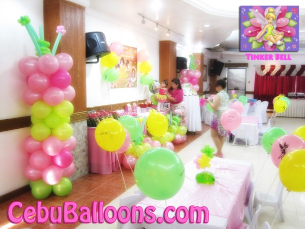 Balloon Decoration (Tinker Bell Theme)