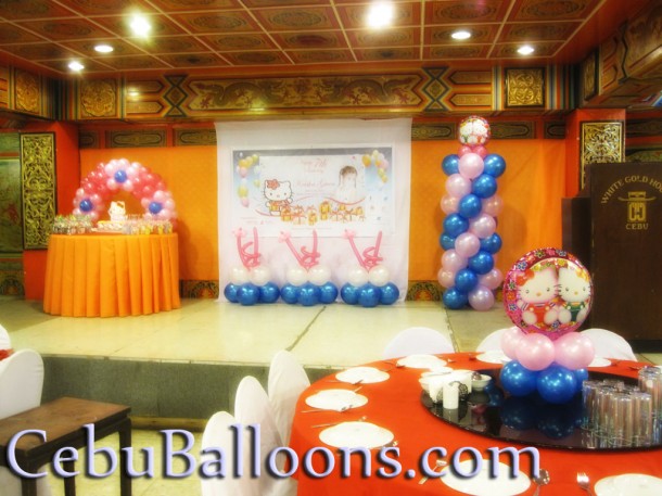 Balloon Design at White Gold House (Hello Kitty)