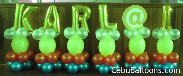 Balloon Decorations with Letters