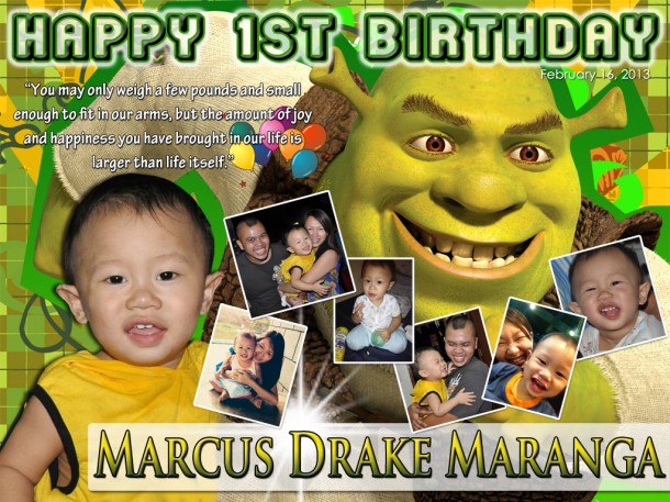 Drake's 1st Birthday (Shrek Theme)