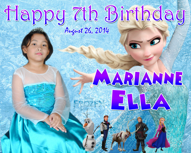 Ella 7th Birthday (Elsa -Frozen)