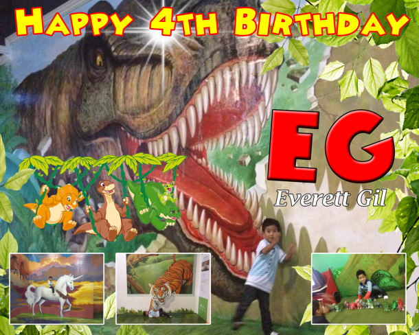 Everett (Dino) 4th Birthday (Dinosaur)