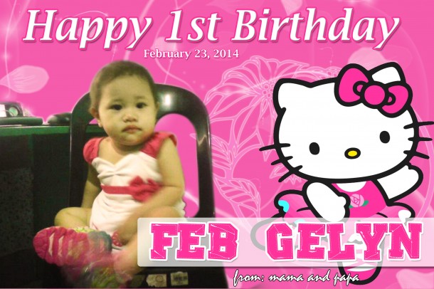 Feb Gelyn's 1st Birthday (Hello Kitty)