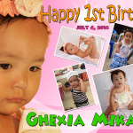 Ghexia Mikaela 1st Birthday (Pink)