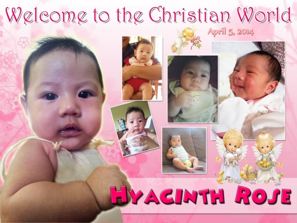 Hyacinth Rose's Christening