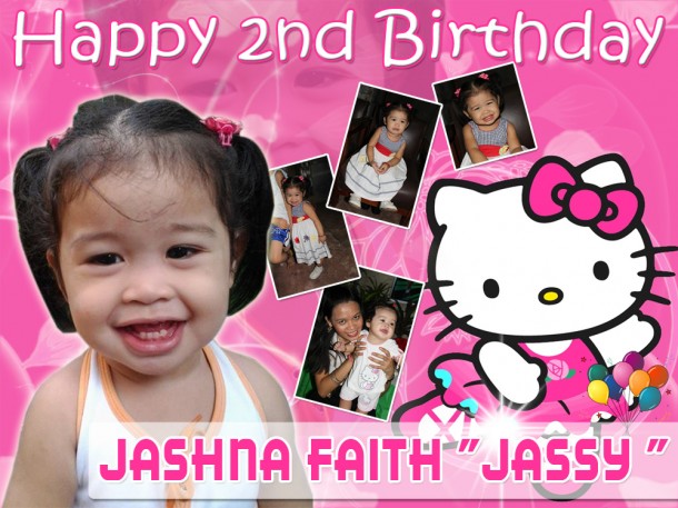 Jashna Faith's Hello Kitty Tarpaulin Layout