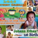 Johann Ethan's 1st Birthday (Umizoomi Tarpaulin Layout)