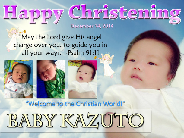 Kazuto (Suzuki) Christening