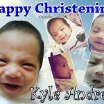 Kyle's Christening Tarpaulin Layout