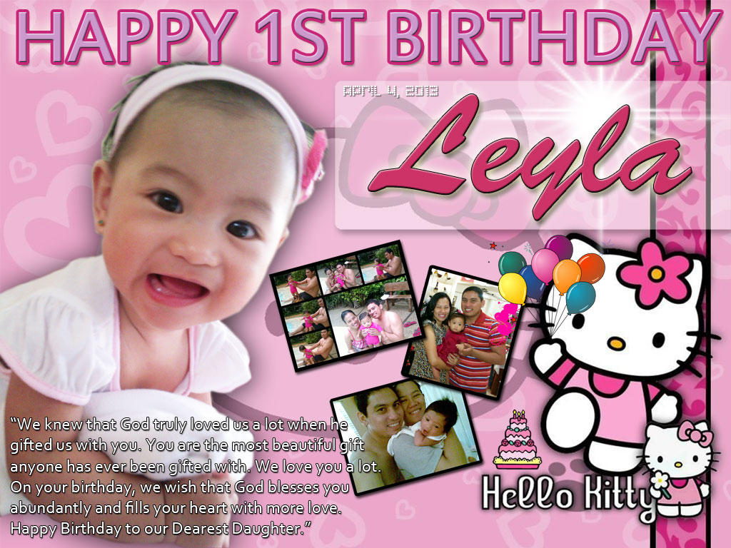 Leyla's 1st Birthday (Hello Kitty Design) | Cebu Balloons and Party Supplies