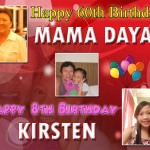 Mama Daya's 60th and Kirsten's 8th Birthday
