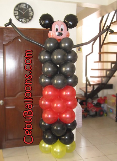 Mickey Mouse Balloon Column