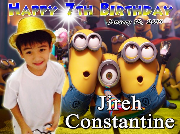 Minions - Jireh Constantine 7th Birthday