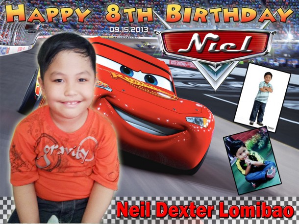 Niel Dexter's 8th Birthday Lightning McQueen Design