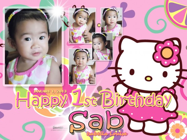 Sab's 1st Birthday (Hello Kitty)