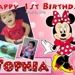 Sophia's Red Minnie Mouse 1st Birthday