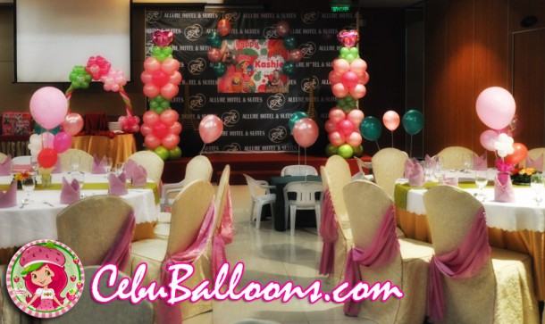 Strawberry Shortcake Setup at Allure Hotel