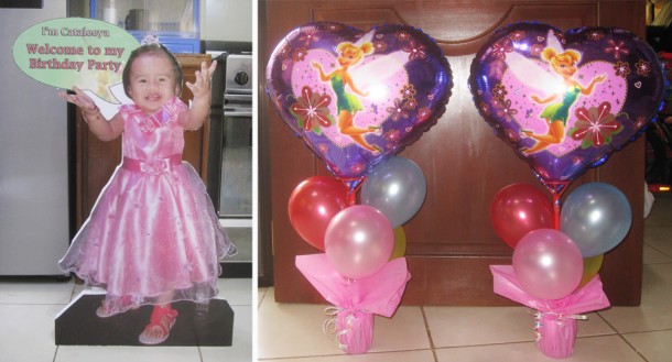Tinkerbell Styro Standee and Centerpieces