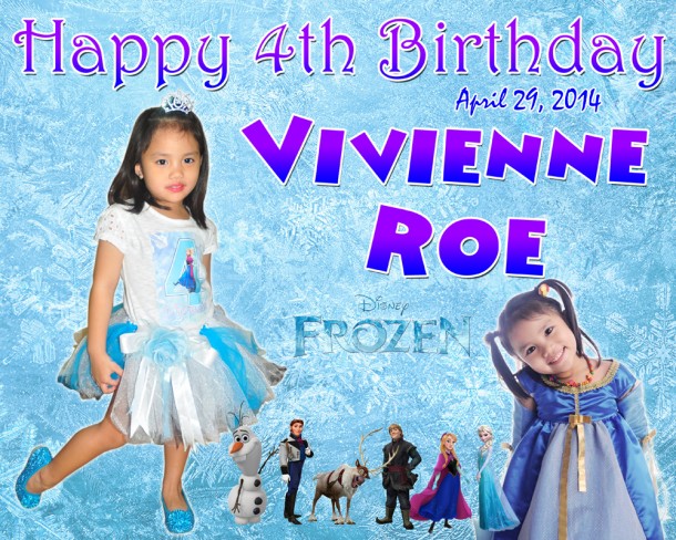 Vivienne Roe's 4th Birthday (Disney Frozen)