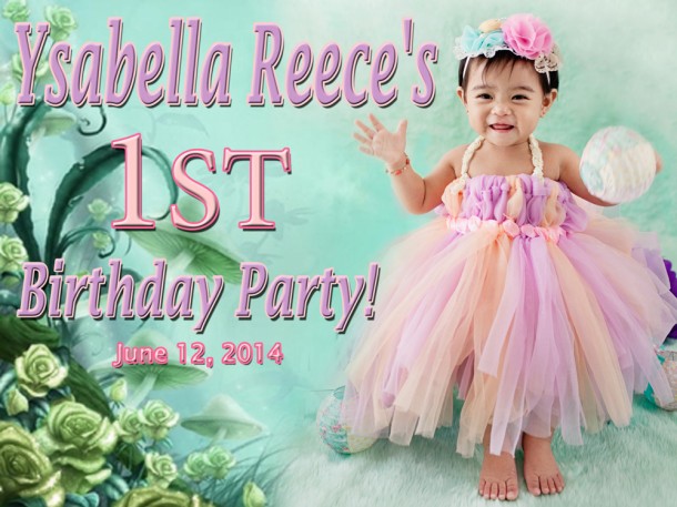 Ysabella Recce's 1st Birthday (Flower)