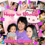 Zafiera Gionne's 1st Birthday (Hello Kitty Tarpaulin Design)