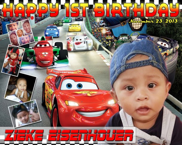 Zeike Eisenhouer's 1st Birthday Tarpaulin Design