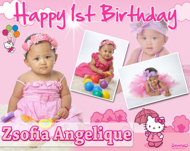 Zsofia Angelique's 1st Birthday Hello Kitty Design