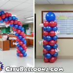 Balloon Arch & Pillars (Blue & Red) at DPWH