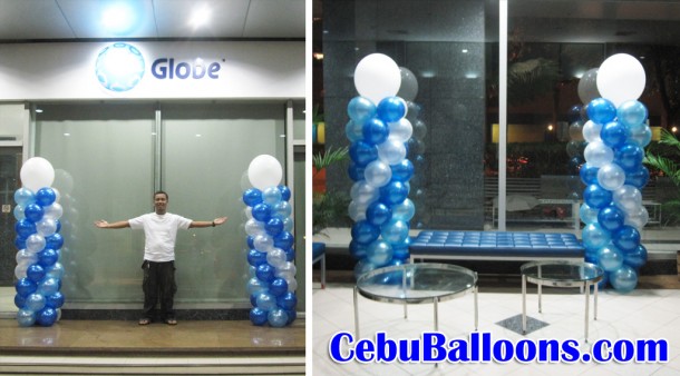 Balloon Columns at Globe Telecom Building