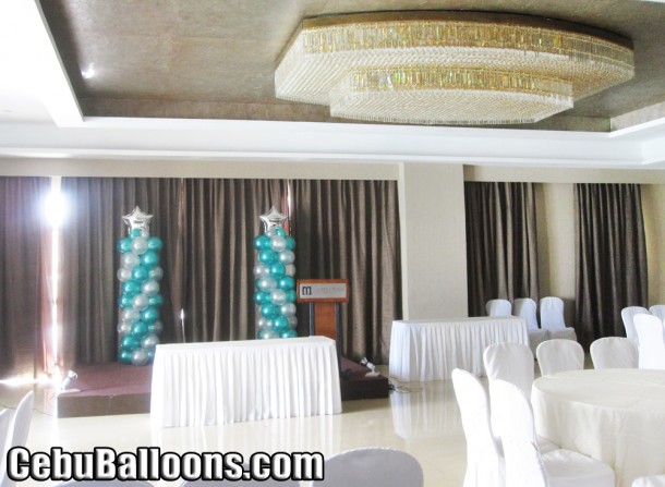 Balloon Columns at Mandarin Plaza Hotel for Perpetual Succour