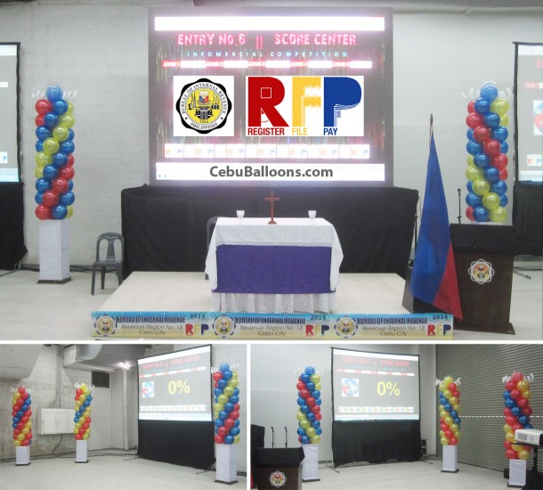 Balloon Columns for BIR at SM Trade Hall