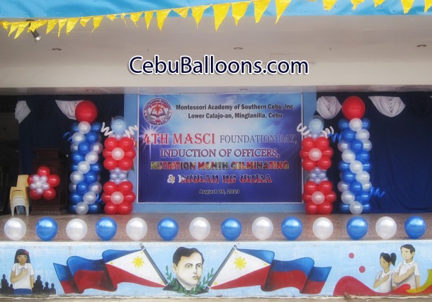 Balloon Decoration at Montessori Academy of Southern Cebu Inc