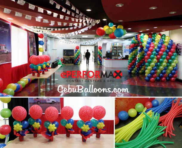Balloon Decorations at Eperformax Call Center in JY Ayala for New Account
