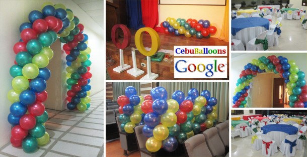 Balloon Decorations for Google's Conference at USJR