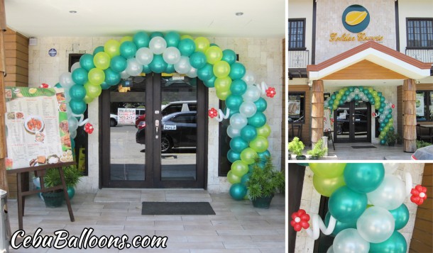 Balloon Entrance Arch for Golden Cowrie (AS Fortuna) Anniversary