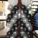 Balloon Pillars (Black, White, Silver) for M Lhuillier Pharmacy's Christmas Party