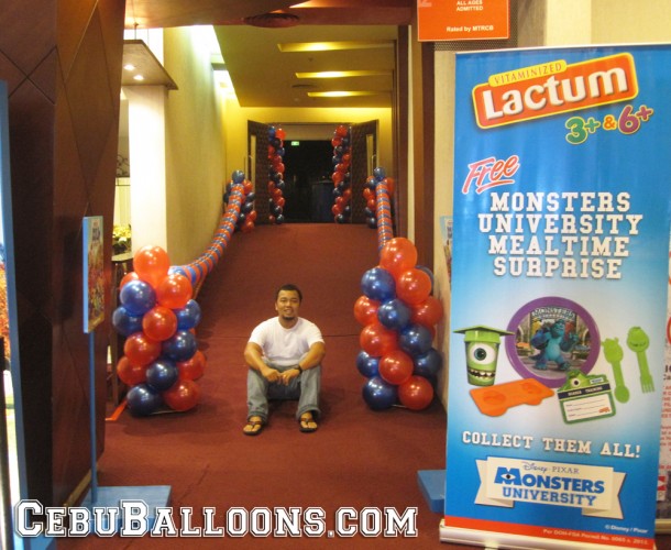 Balloon Stanchions & Pillars for Lactum's (Mead Johnson) Monster University Mealtime Surprise