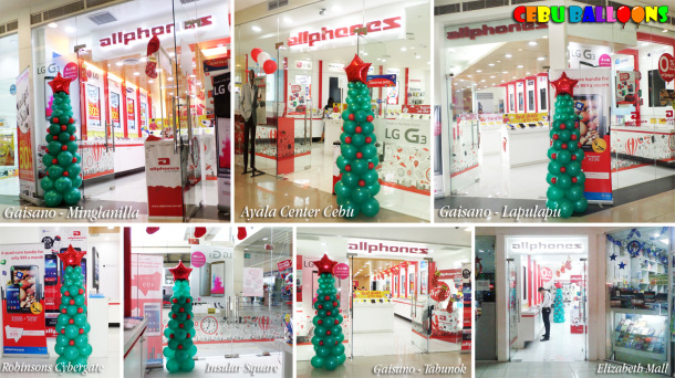 Christmas Tree Balloon Design at Allphones Branches (Tao Dharma Inc) 