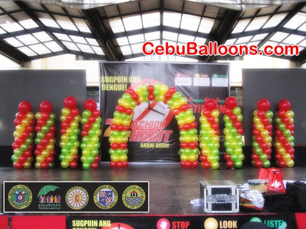 Columns & Arch by Cebu Balloons