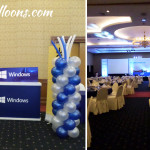 Early delivery of Balloon Pillars at Waterfront Hotel for Microsoft Windows