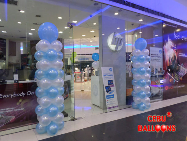 HP Balloon Pillars at SM-Cebu
