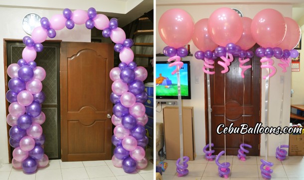 Pink & Purple Balloon Decors for Lakwatsa
